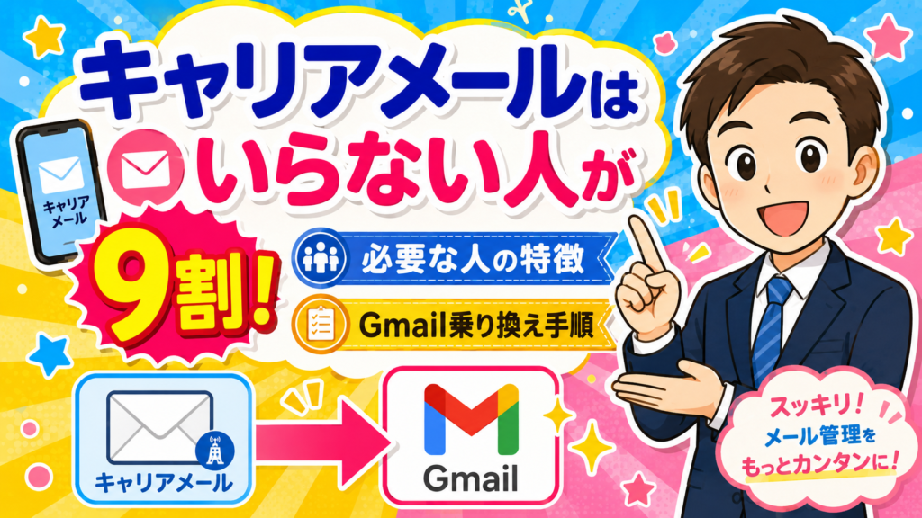キャリアメールはいらない人が9割