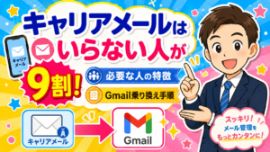 キャリアメールはいらない人が9割
