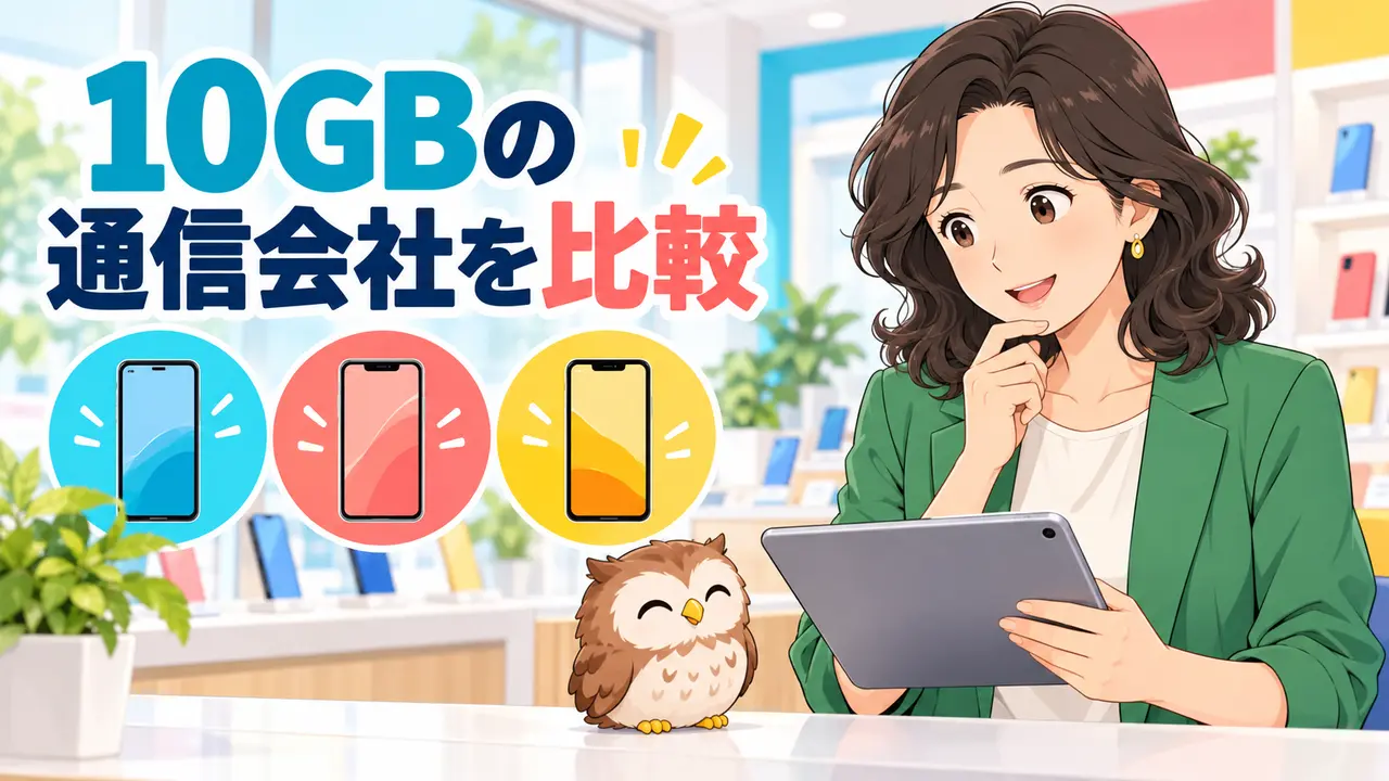 10GBでおすすめの通信会社を比較