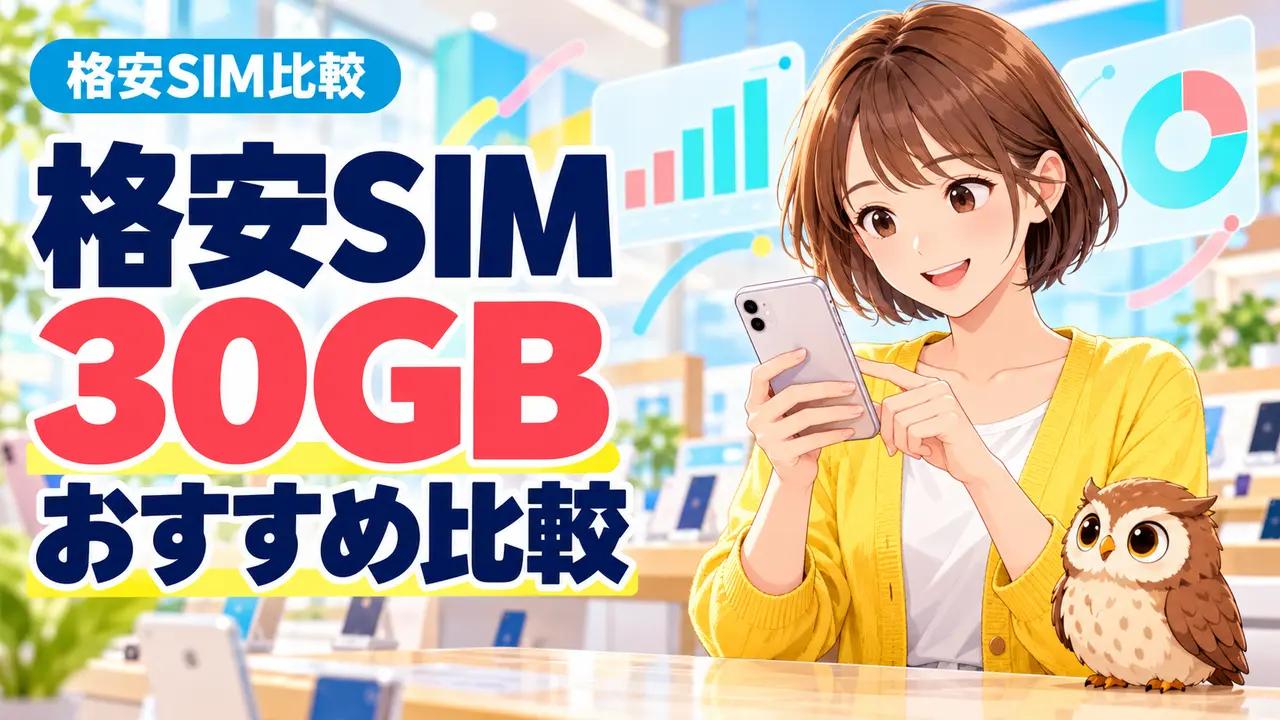 格安SIM 30GBおすすめ比較