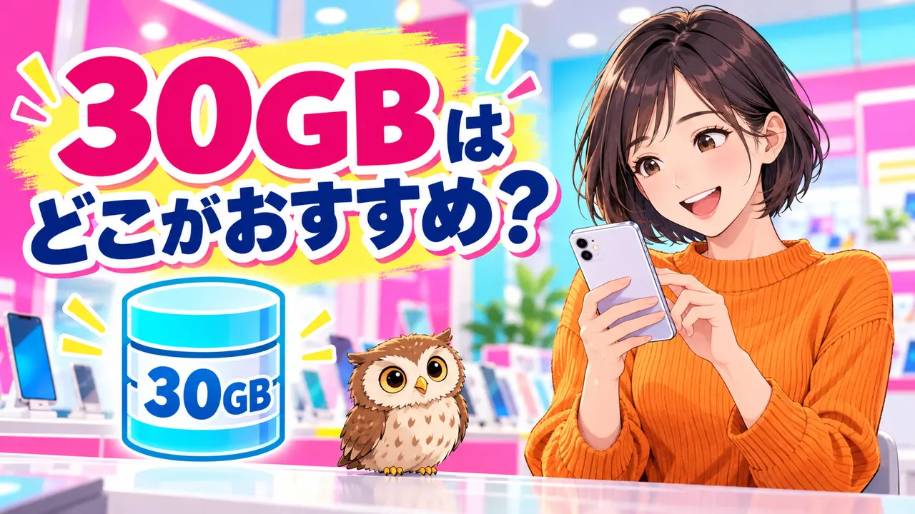 30GBの格安SIMはどこがおすすめ？