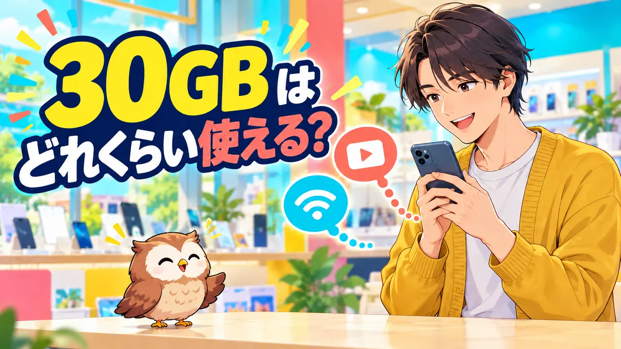 30GBはどれくらい使える？