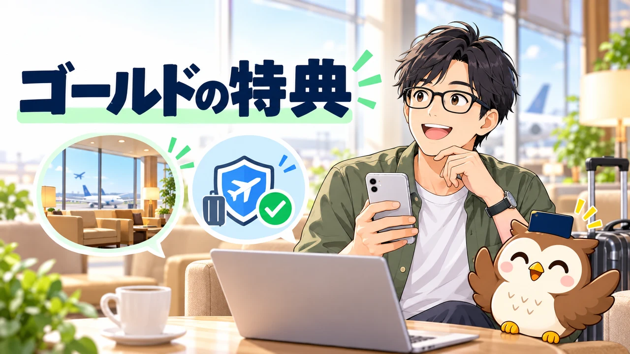 年会費無料カードと有料カードを比較するイラスト