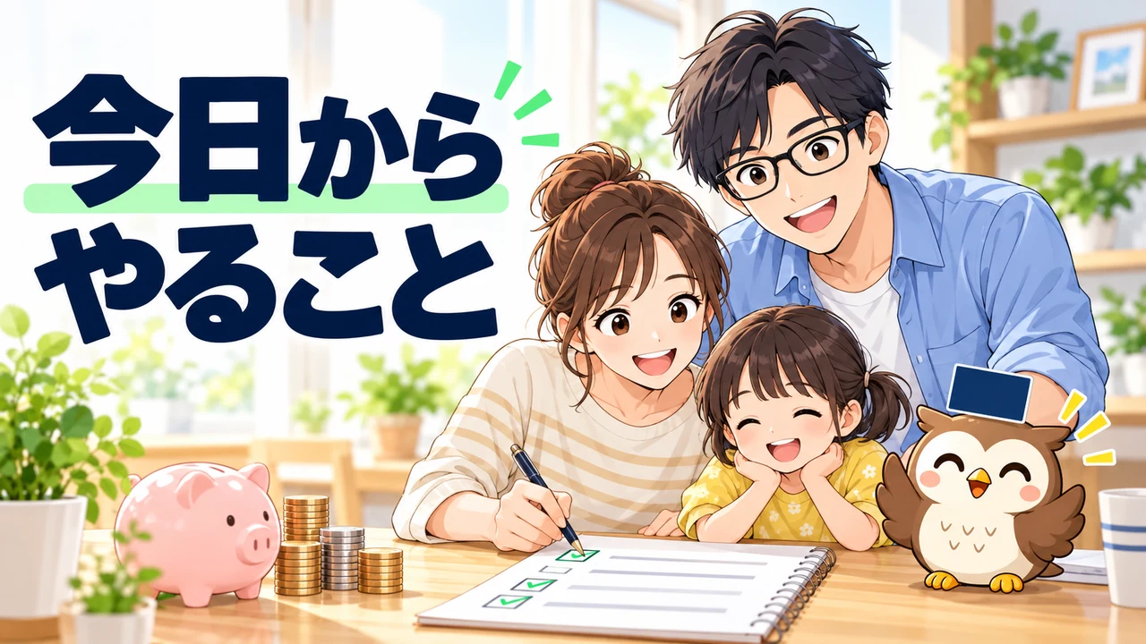 年会費無料カードと有料カードを比較するイラスト
