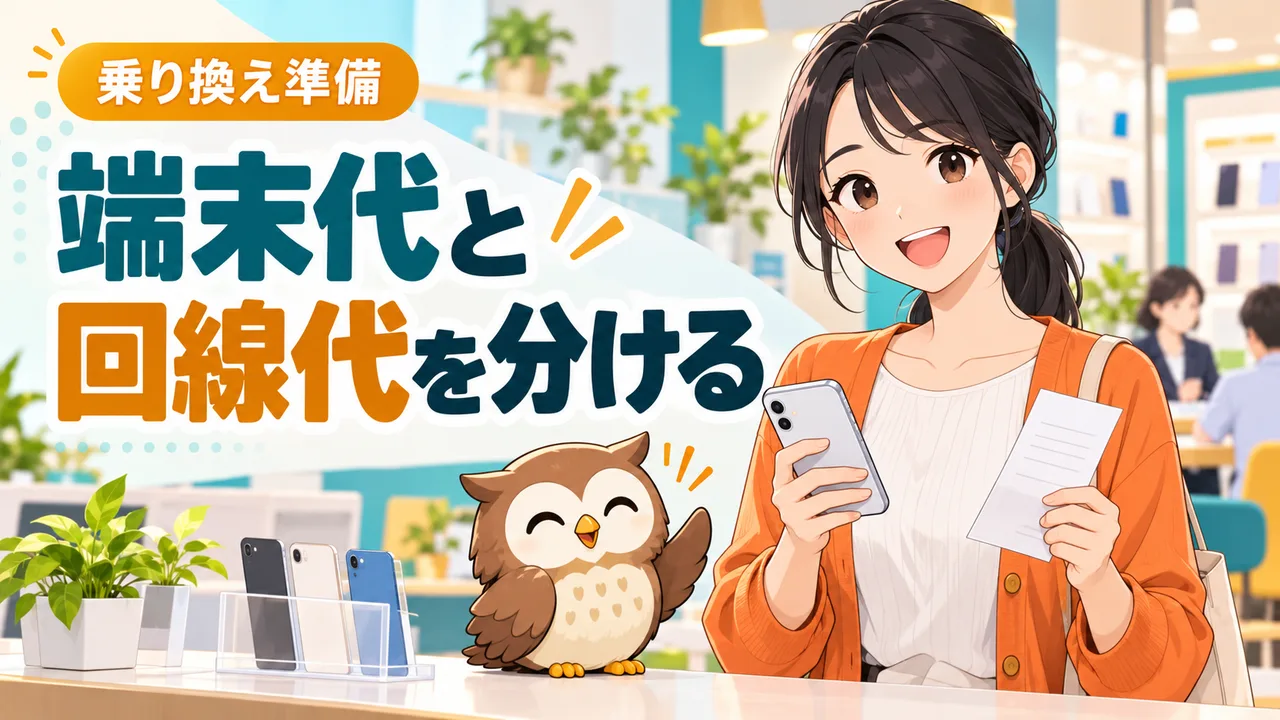 乗り換え準備：端末代と回線代を分ける