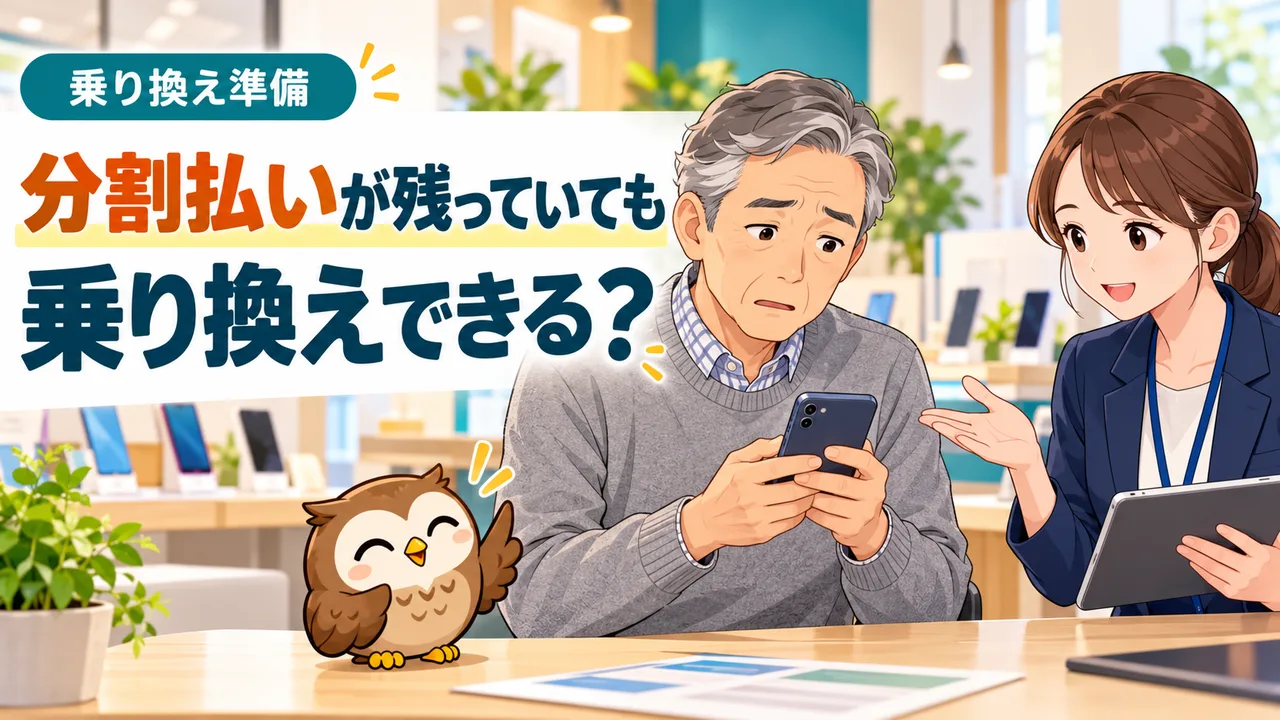 乗り換え準備：分割払いが残っていても 乗り換えできる？