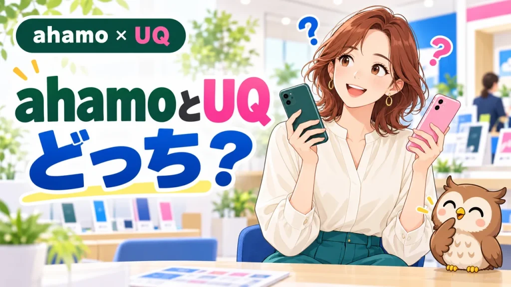 ahamo × UQ：ahamoとUQ どっち？