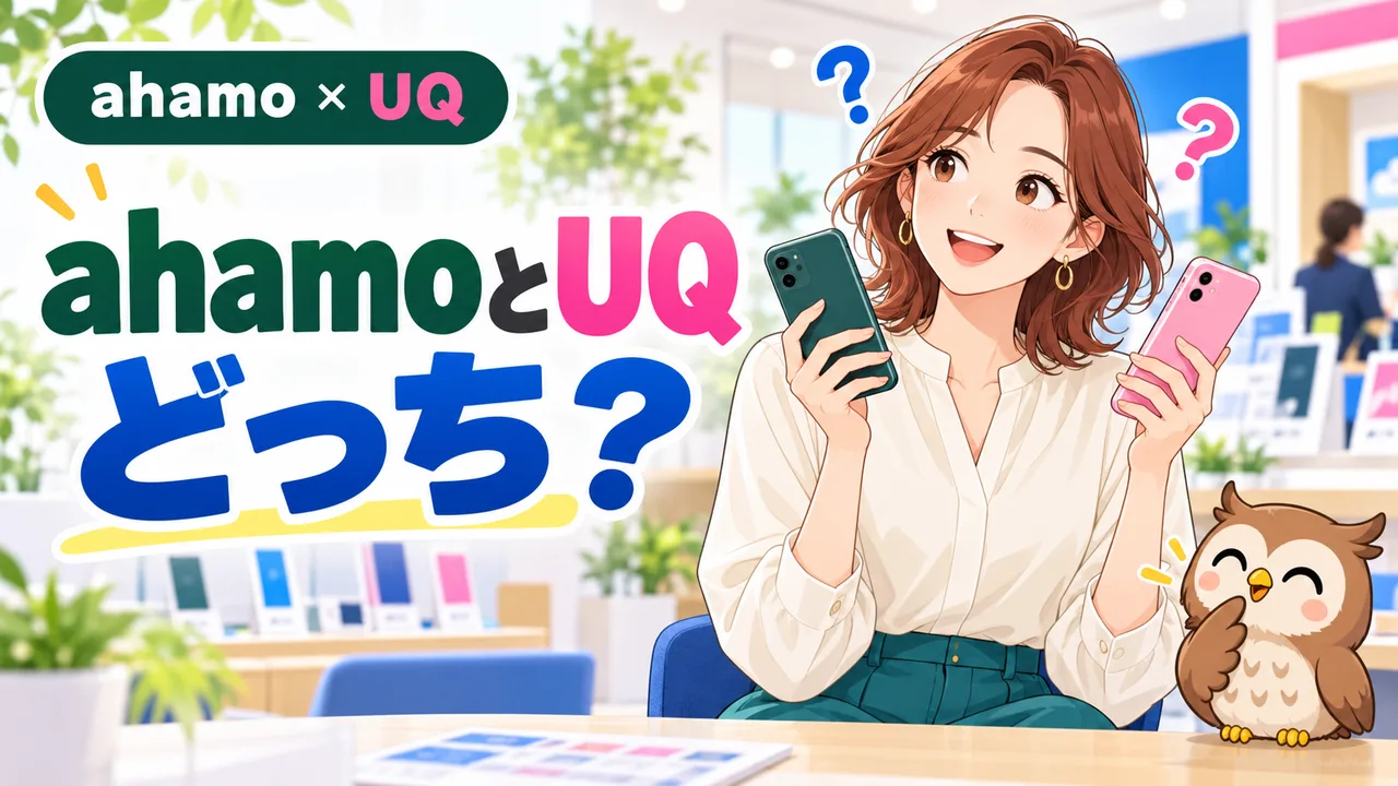 ahamo × UQ:ahamoとUQ どっち?