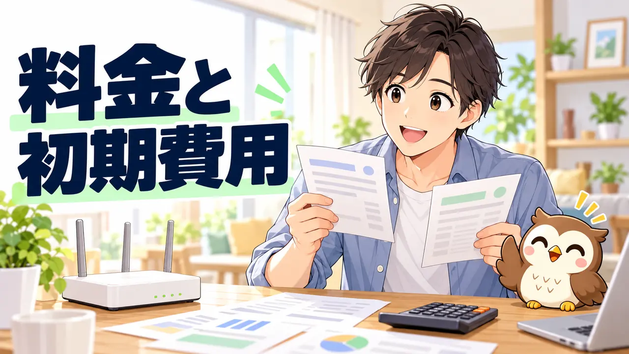 光回線の月額料金と初期費用を比較