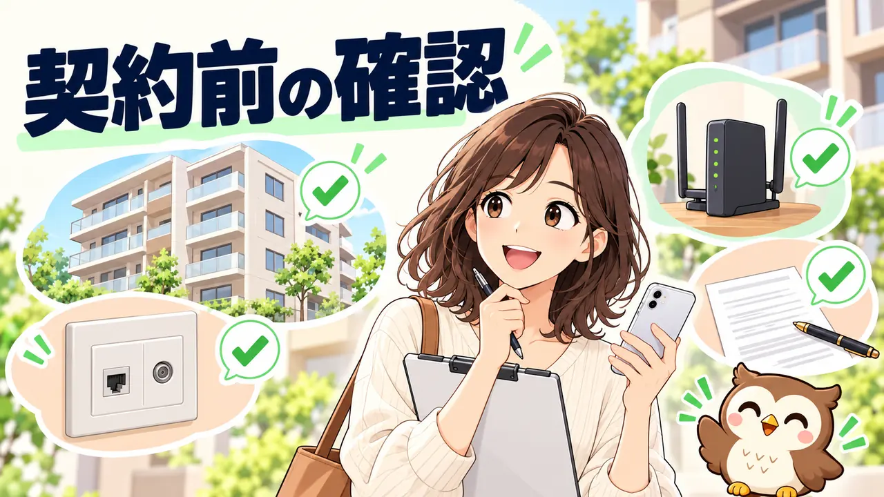 光回線の契約前に住所と設備を確認