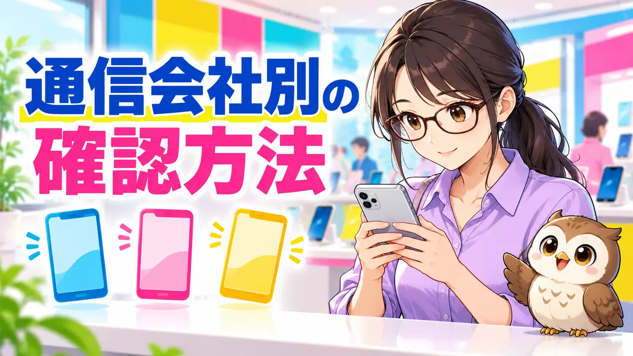 通信会社別のMNPワンストップ手続きを確認する女性