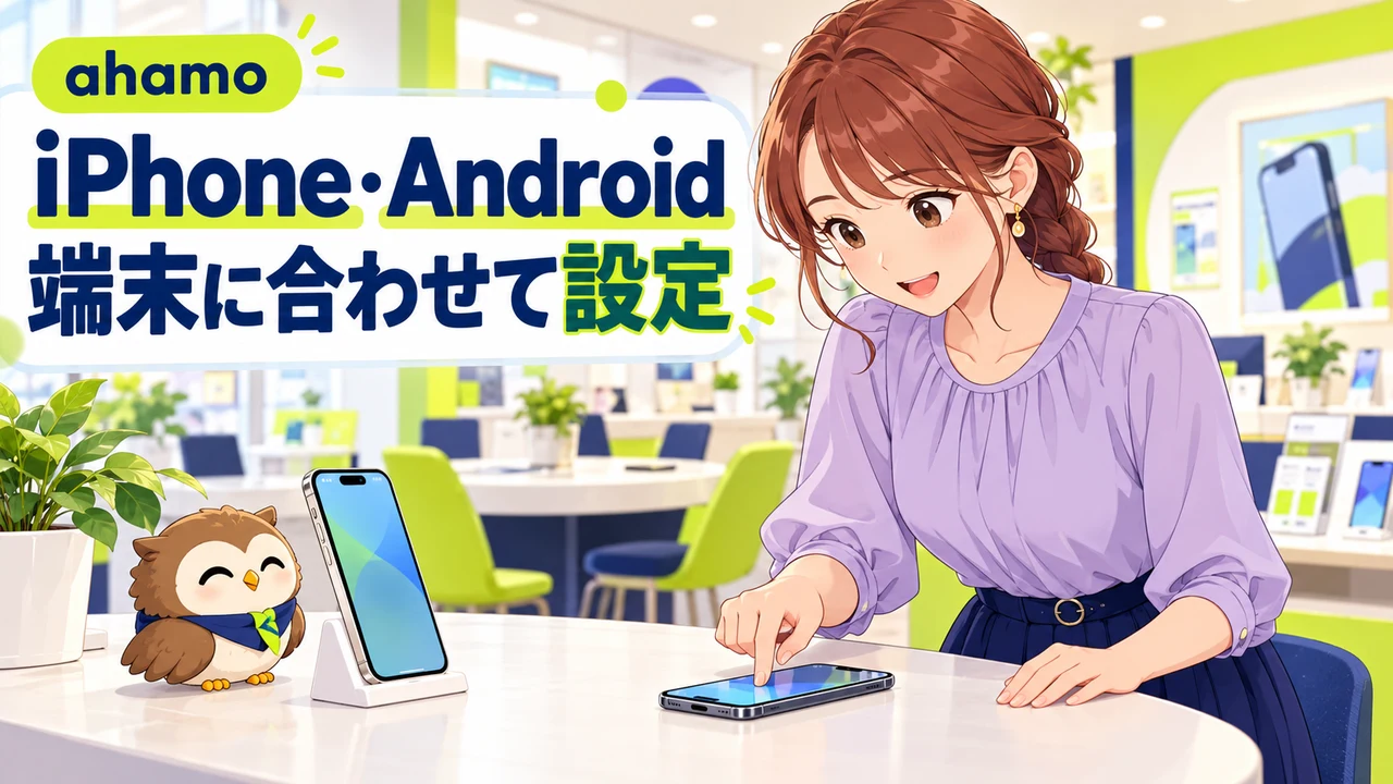iPhone・Android端末に合わせて設定