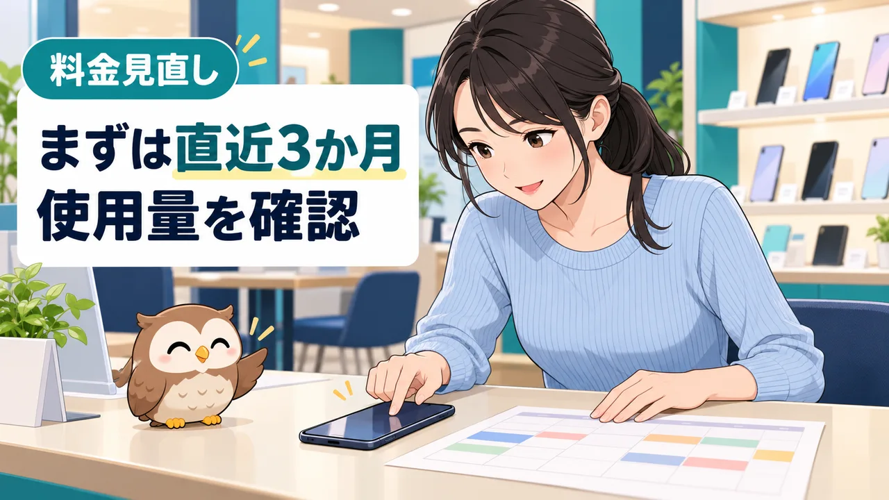 まずは直近3か月使用量を確認