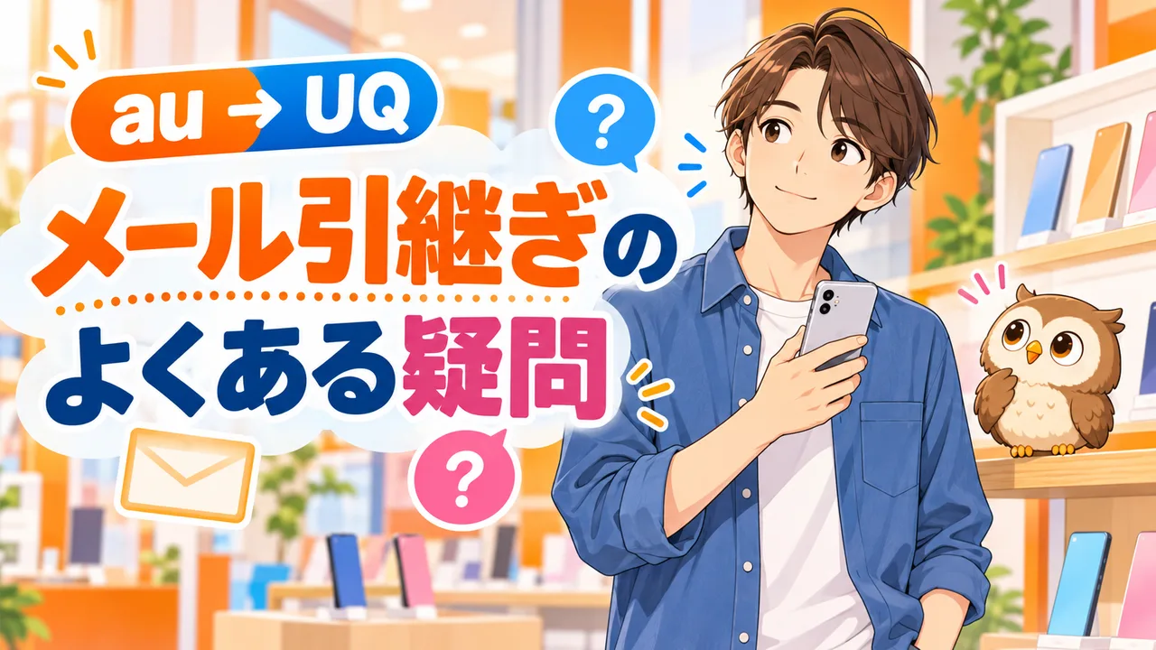 メール引継ぎの:よくある疑問