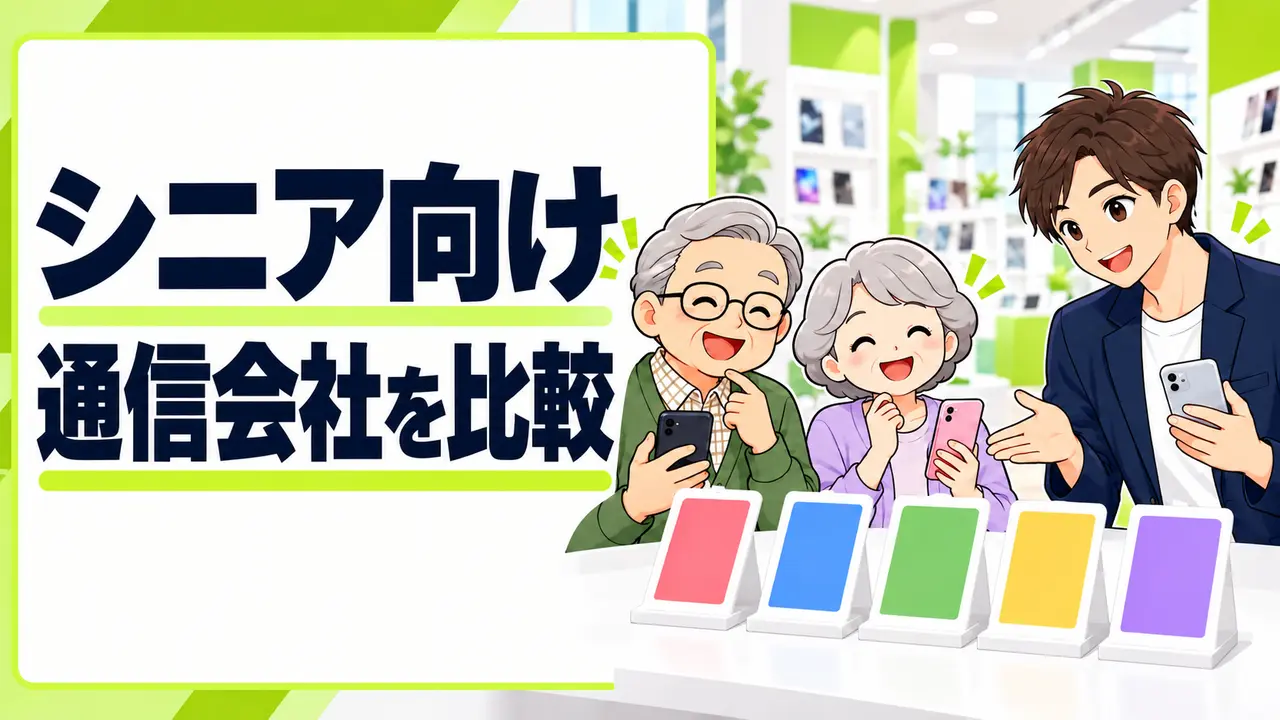 シニア向け格安SIMのおすすめ通信会社