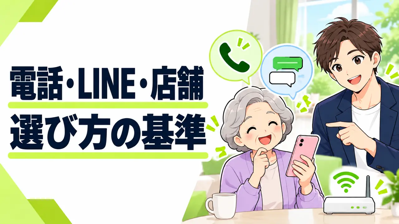 60歳以上の格安SIMは何を基準に選べばいい？