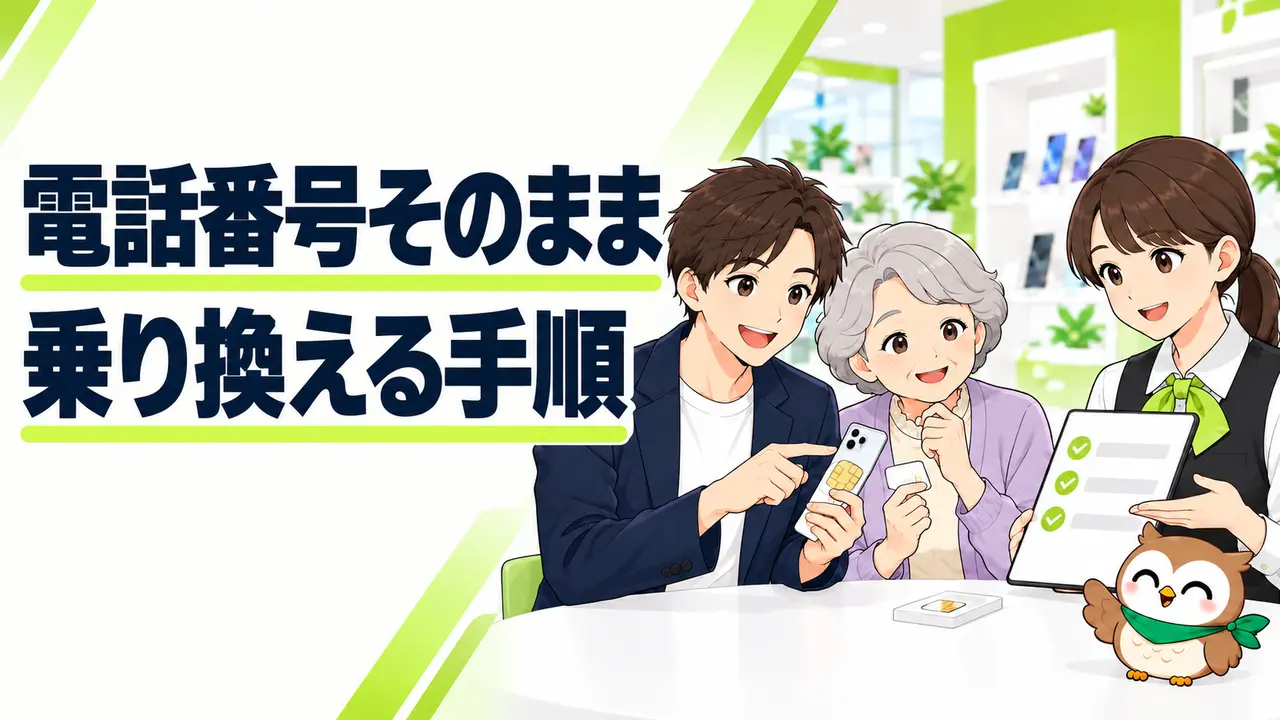 ドコモからシニア向け格安SIMへ乗り換える方法