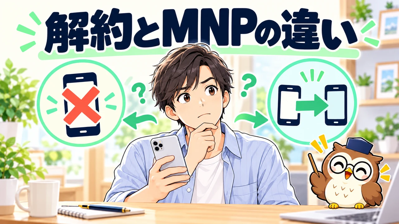 通常解約とMNP乗り換えの違い