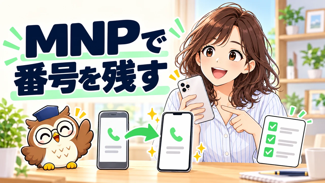 MNPで電話番号を維持する手順